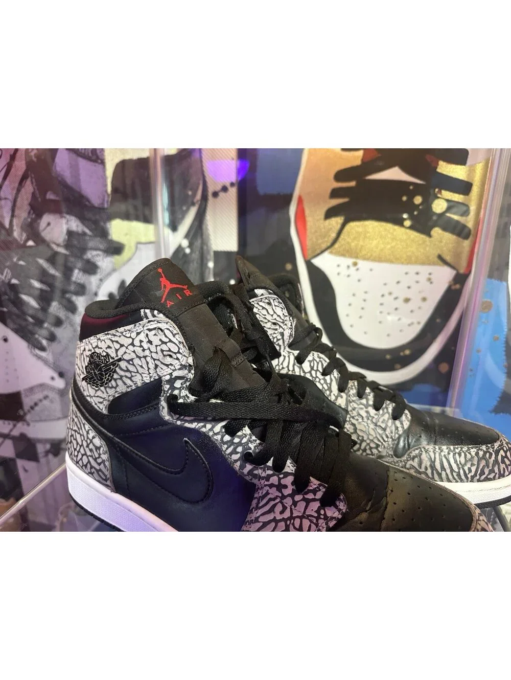 Nike Air Jordan 1 Retro High Unsupreme Black Gray Elephant SIZE: 12